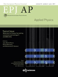The European Physical Journal Applied Physics (EPJ AP)